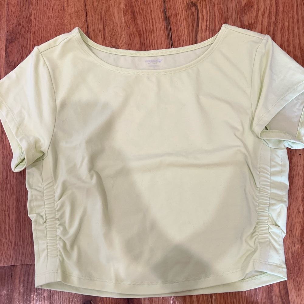 Old Navy NEON green workout crop top
